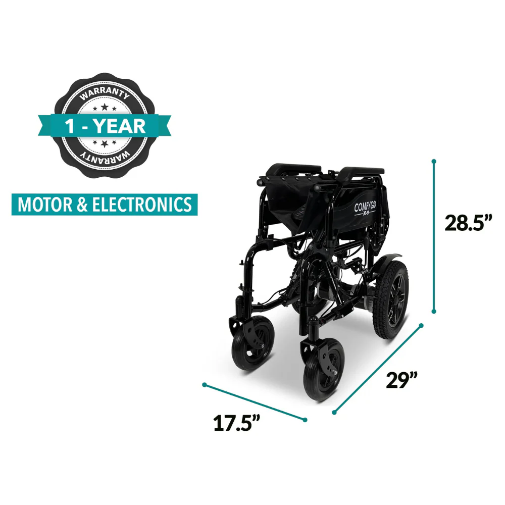 ComfyGo X-9  Auto Recline RC Electric Wheelchair - Image 3